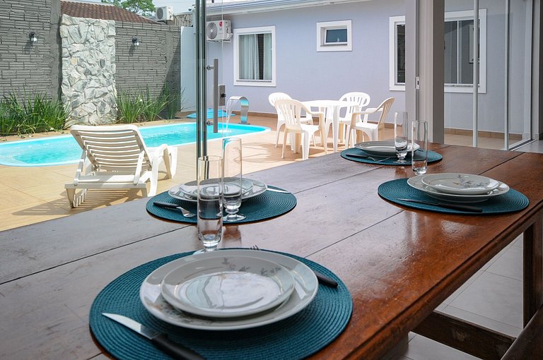 10 Hóspedes - Piscina água salgada - Área Gourmet