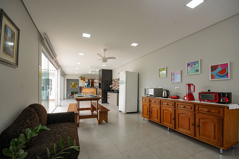 12 Hóspedes - Piscina água salgada - Área Gourmet