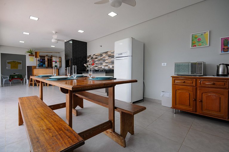 12 Hóspedes - Piscina água salgada - Área Gourmet