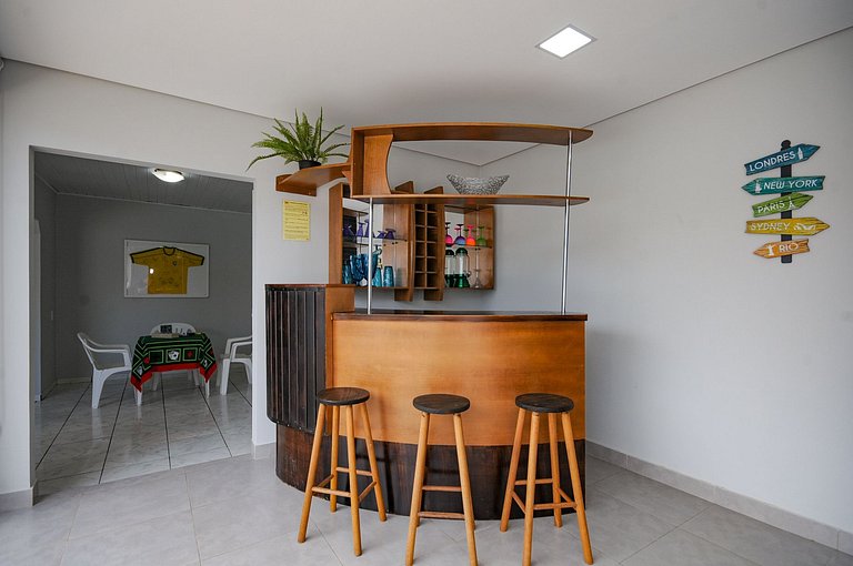 12 Hóspedes - Piscina água salgada - Área Gourmet